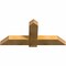 Ekena Millwork Eugene Rough Sawn Timber Gable Bracket, Western Red Cedar, 48"W x 22"H x 4"D x 6"F, 11/12 Pitch GBW048X22X0406EUG00RWR - alternate 5